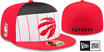 Raptors 2025-26 NBA SPLIT PANEL TIP OFF Fitted Hat by New Era