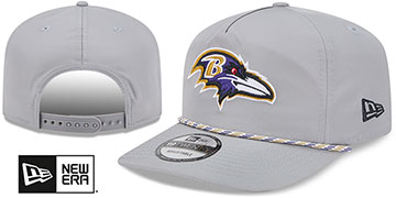 Ravens 1920 ROPE SNAPBACK Grey Hat by New Era
