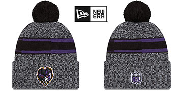 Ravens 2023 SIDELINE Knit Beanie Hat by New Era