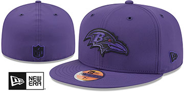 Ravens 2026 NFL SIDELINE Purple Fitted Hat by New Era