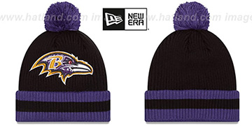 Ravens CHILLER FILLER BEANIE Black-Purple by New Era
