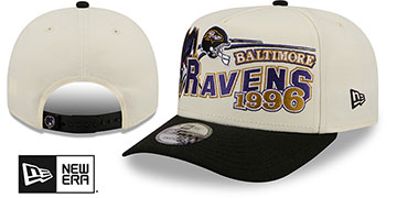 Ravens CLASSIC A-FRAME SNAPBACK Chrome-Black Hat by New Era
