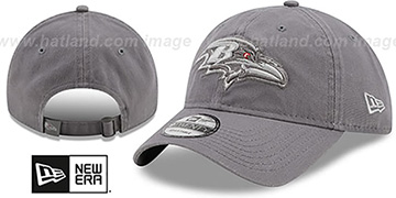 Ravens CORE-CLASSIC STRAPBACK Grey-Grey Hat by New Era