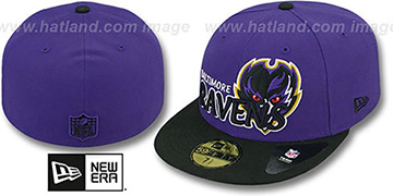 Ravens NFL-TIGHT Purple-Black Fitted Hat by New Era