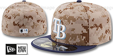 Rays 2014 STARS N STRIPES Fitted Hat by New Era