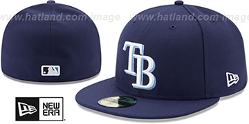 Rays AC-ONFIELD GAME Hat by New Era