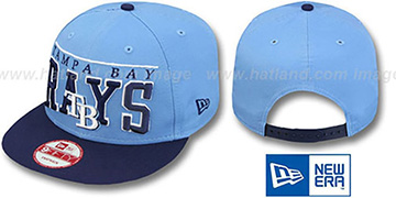 Rays LE-ARCH SNAPBACK Sky-Navy Hat by New Era