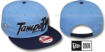 Rays 'SNAP-IT-BACK SNAPBACK' Sky-Navy Hat by New Era
