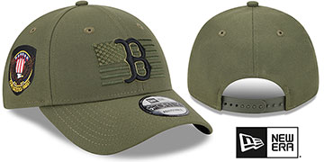 Red Sox 2023 ARMED FORCES STARS N STRIPES SNAPBACK Hat by New Era