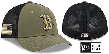 Red Sox 2026 ARMED FORCES STARS N STRIPES FLEX Hat by New Era