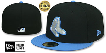 Red Sox ALTERNATE FORCE Black-Blue  Fitted Hat by New Era