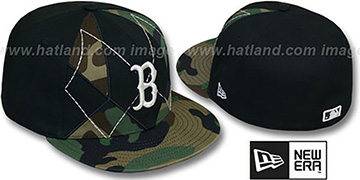 Red Sox ARMY CAMO BRADY Fitted Hat by New Era