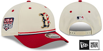 Red Sox JULY 4TH STARS N STRIPES M-CROWN SNAPBACK Hat by New Era