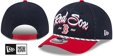 Red Sox TEAM LOYAL M-CROWN SNAPBACK Navy-Red Hat by New Era