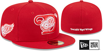 Red Wings 'DECEPTOR' Red Fitted Hat by New Era