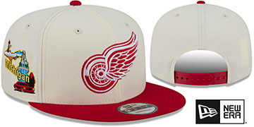 Red Wings LOCALIZED SNAPBACK Chrome-Red Hat by New Era