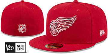 Red Wings RHINESTONE LOGO Red Fitted Hat by New Era