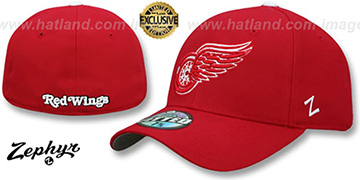 Red Wings SHOOTOUT Red Fitted Hat by Zephyr