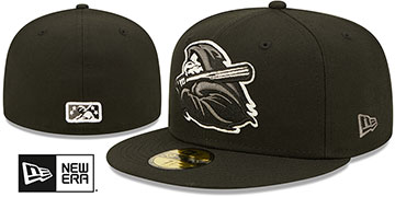 Red Wings THEME NIGHT Black Fitted Hat by New Era