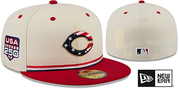 Reds 2026 JULY 4TH STARS N STRIPES Fitted Hat by New Era