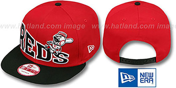 Reds STOKED SNAPBACK Red-Black Hat by New Era