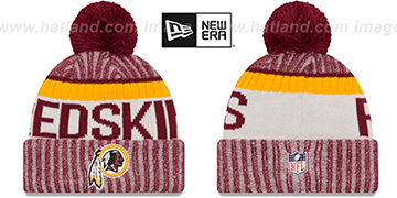 Redskins 2017 STADIUM BEANIE Burgundy Knit Hat by New Era