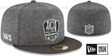 Redskins ROAD ONFIELD STADIUM Charcoal-Black Fitted Hat by New Era