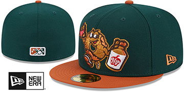 Renegades THEME NIGHT Green-Burnt Orange Fitted Hat by New Era