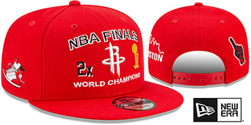 Rockets FINALS CHAMPIONS SNAPBACK Red Hat by New Era