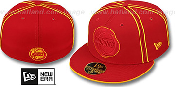 Rockets HWC CHALKLINE Red-Red Fitted Hat by New Era