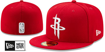 Rockets NBA TEAM-BASIC Red Fitted Hat by New Era