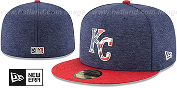 Royals 2017 JULY 4TH STARS N STRIPES Fitted Hat by New Era