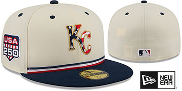 Royals 2026 JULY 4TH STARS N STRIPES Fitted Hat by New Era