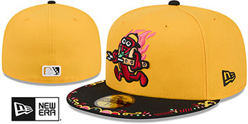 RubberDucks 2026 COPA DE LA DIVERSION Gold-Black Fitted Hat by New Era