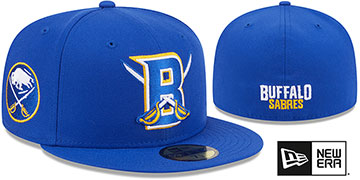 Sabres DECEPTOR Royal Fitted Hat by New Era