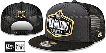 Saints 2021 NFL TRUCKER DRAFT SNAPBACK Hat by New Era