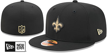 Saints 2026 'NFL SIDELINE' Black Fitted Hat by New Era