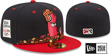 Sea Dogs 'THEME NIGHT' Navy-Red Fitted Hat by New Era