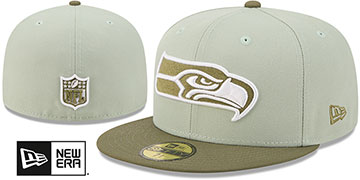 Seahawks 2026 COLOR PACK Sage-Olive Fitted Hat by New Era