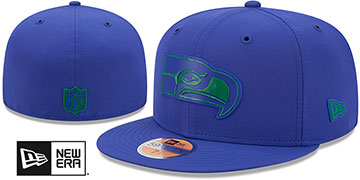 Seahawks 2026 NFL HISTORIC SIDELINE Royal Fitted Hat by New Era
