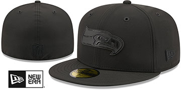 Seahawks 2026 NFL SIDELINE Black-Black Fitted Hat by New Era