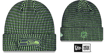 Seahawks 2026 SIDELINE WAFFLER Knit Beanie Hat by New Era