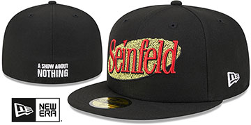 Seinfeld HOLLYWOOD Black Fitted Hat by New Era