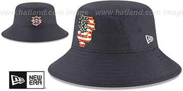 SF Giants 2018 JULY 4TH STARS N STRIPES BUCKET Navy Hat by New Era