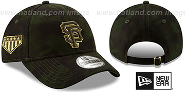 SF Giants 2019 ARMED FORCES STARS N STRIPES STRAPBACK Hat by New Era