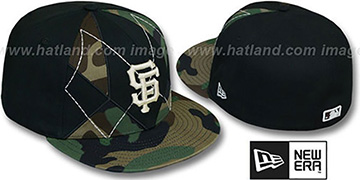SF Giants ARMY CAMO BRADY Fitted Hat by New Era