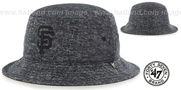 SF Giants 'LEDGEBROOK BUCKET' Black Hat by Twins 47 Brand