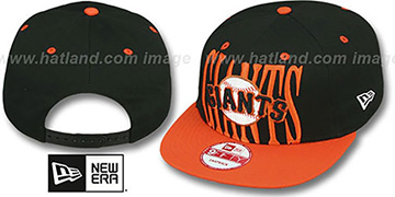 SF Giants STEP-ABOVE SNAPBACK Black-Orange Hat by New Era