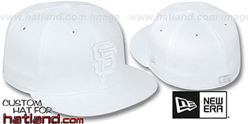 SF Giants WHITEOUT Fitted Hat by New Era