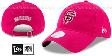 SF Giants WOMENS MOTHERS DAY GLIMMER STRAPBACK Pink Hat by New Era